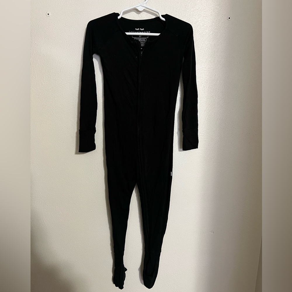 Little Sleepies Black Footed Zippie One-Piece Pajamas